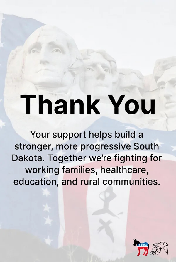 South Dakota Democrat — Thank You for Your Support